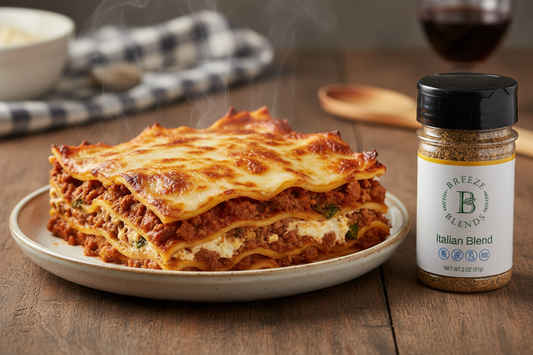 Italian Sausage & Beef Lasagna Recipe | Breeze Blends Italian Blend