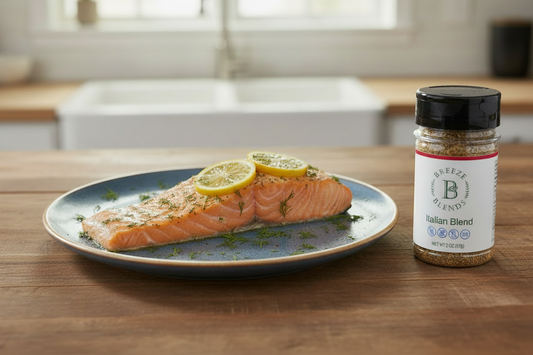 Baked Salmon Recipe | Breeze Blends Italian Blend