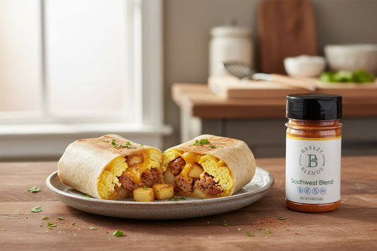 Southwest Breakfast Burrito Recipe | Breeze Blends Southwest Blend