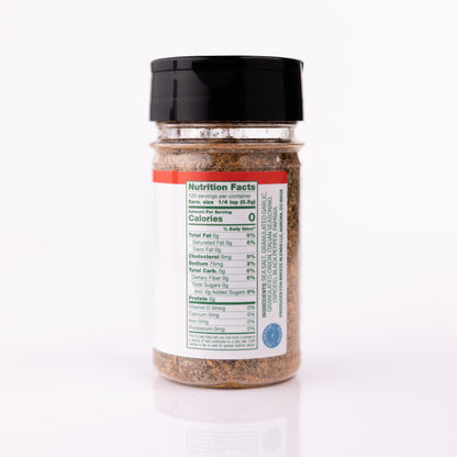 Breeze Blends Italian blend ingredients list and nutrition facts label on a white background