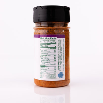 Steakhouse Blend with nutrition label on a white background