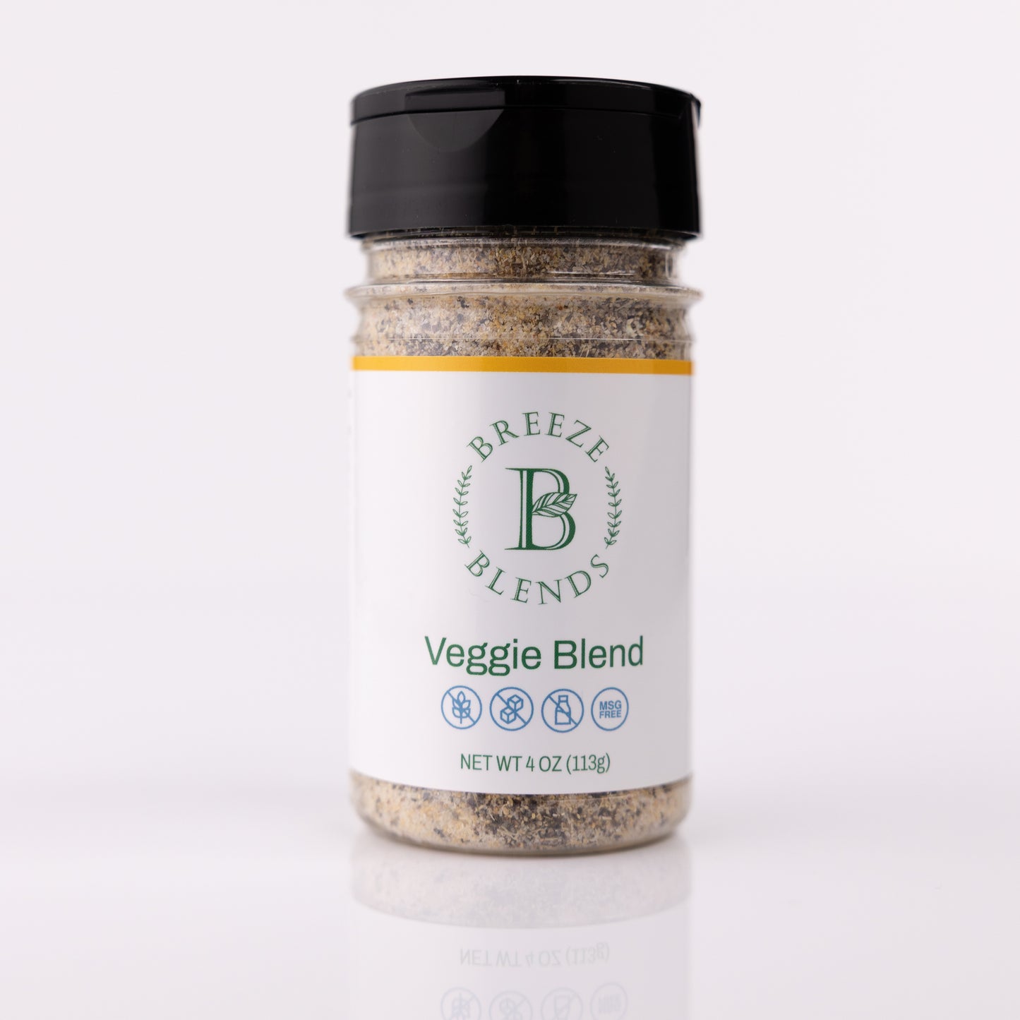 Jar of Breeze Blends Veggie Blend on a white background