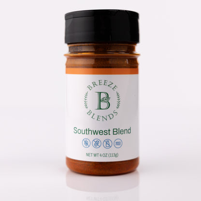 Bottle of Breeze Blends Southwest Blend on a white background
