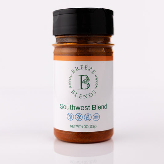 Bottle of Breeze Blends Southwest Blend on a white background