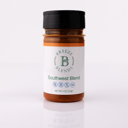Bottle of Breeze Blends Southwest Blend on a white background