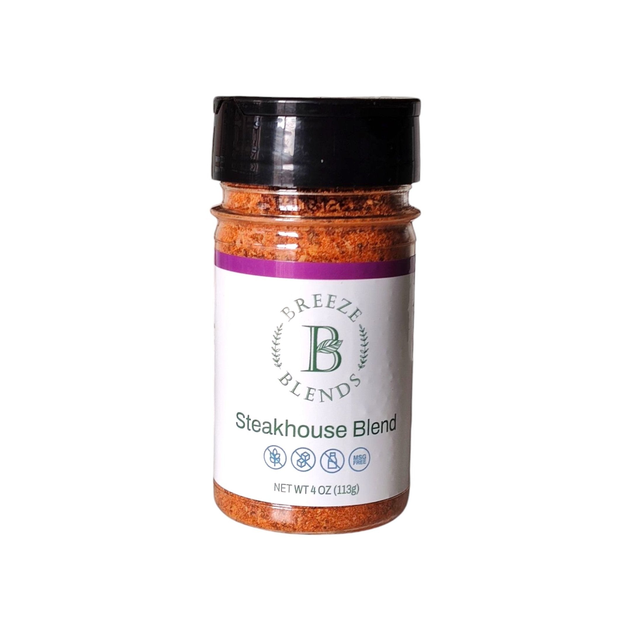 steakhouse seasoning blend in shaker bottle