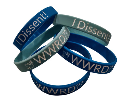 light and dark blue solidarity bracelets